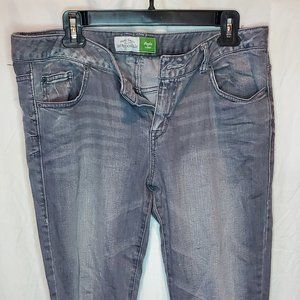 Juniors Aeropostale Low Rise Stretch Grey Skinny Jeans Size 13/14